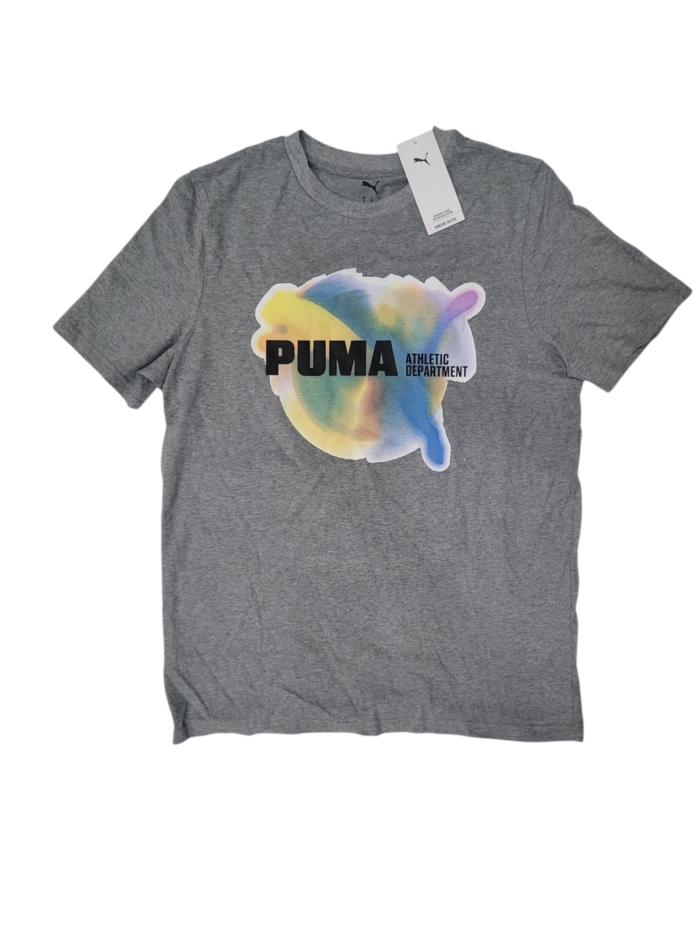 Brand NEW! PUMA Men's Multicolor Graphic Short Sleeve Tee, Size Medium